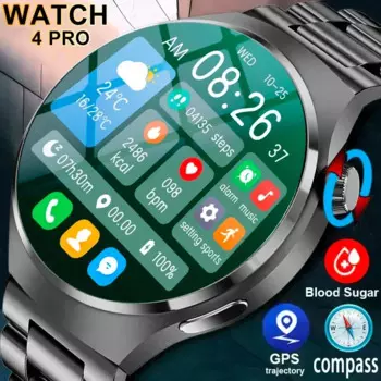 Смарт-часы мужские с GPS, экран 390*390 HD, пульсометром, Bluetooth