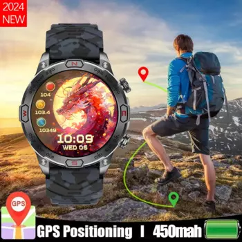 Смарт-часы мужские спортивные с GPS, 450 мАч, IP68
