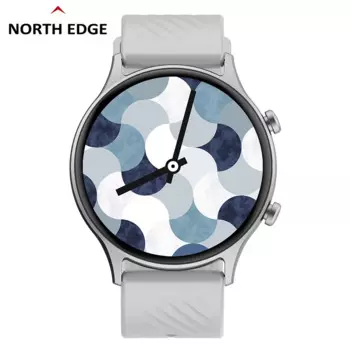 Смарт-часы NORTH EDGE с Bluetooth, пульсометром и силиконовым ремешком