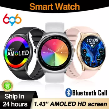 Смарт-часы с AMOLED-экраном 1,43 дюйма, пульсометром и поддержкой Bluetooth