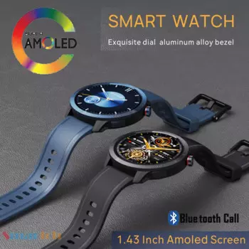 Смарт-часы с AMOLED-экраном 2024 дюйма и поддержкой Bluetooth