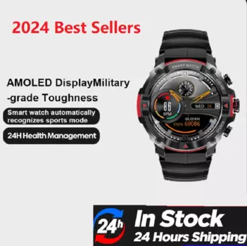 Смарт-часы с AMOLED-дисплеем 1,43 дюйма, 420 мАч, bluetooth-вызов, военная прочность, водонепроницаемые спортивные Смарт-часы VS MOSS