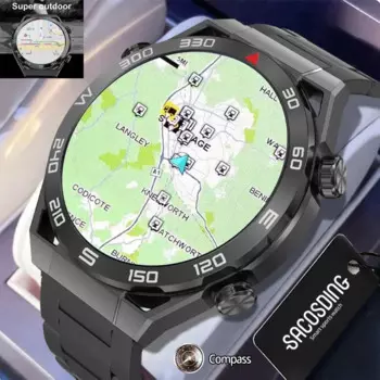 Смарт-часы с GPS-трекером, AMOLED, 454*454, HD-экран