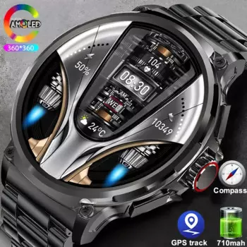 Смарт-часы с GPS-треком, Bluetooth, 2024 мАч, IP68
