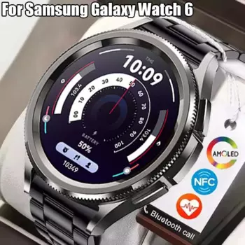 Смарт-часы Samsung Galaxy Watch 6, Классические водонепроницаемые Смарт-часы с поддержкой Bluetooth, звонков, GPS, голосового помощника, ЭКГ + PPG, новинка 2024