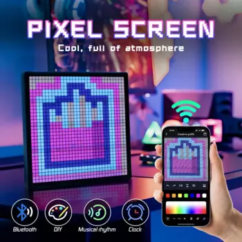 Смарт-часы со светодиодной подсветкой, 32x32, Bluetooth, управление через приложение
