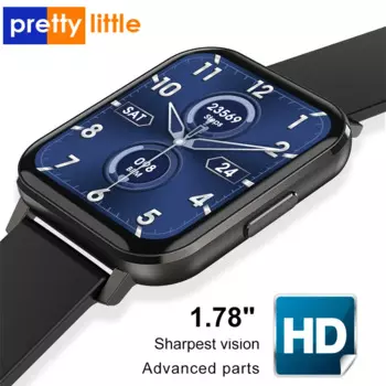 Смарт-часы унисекс, DT-X ЭКГ, Hd, 1,78 дюйма, IP68, водонепроницаемые, 24 часа, пульсометр, для Android, IOS