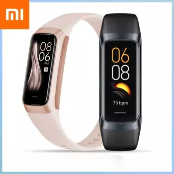 Смарт-часы Xiaomi Amoled для мужчин и женщин, смарт-браслет 2023, пульсометр, измерение крови, водонепроницаемый смарт-браслет, спортивный фитнес-трекер