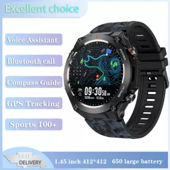 Смарт-часы Xiaomi Mijia для мужчин и женщин, GPS, Bluetooth, голосовой помощник, с компасом, мониторинг сердечного ритма, спортивный трекер Fitenss