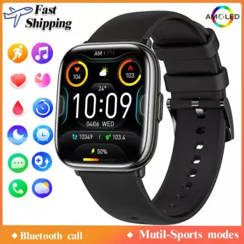 Смарт-часы Xiaomi Mijia для мужчин и женщин, Bluetooth, голосовой помощник, фитнес-трекер, монитор сердечного ритма, мужские часы