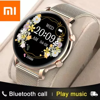 Смарт-часы Xiaomi женские водонепроницаемые с поддержкой Bluetooth и Пульсометром