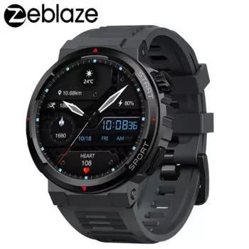 Смарт-часы Zeblaze Ares 3 Plus, умные часы для фитнеса и здоровья, Bluetooth-вызовы, мужские умные часы, 1,43 дюйма, HD AMOLED, всегда включенный дисплей