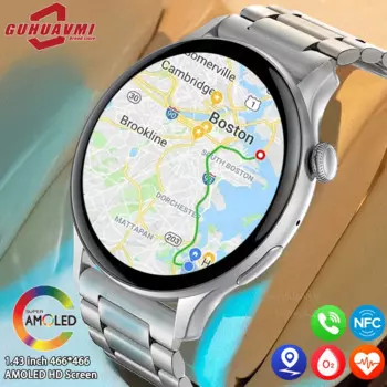 Смарт-часы женские с Bluetooth, GPS, пульсометром, для Android/HUAWEI/IOS