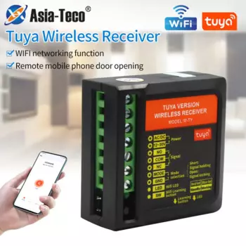 Смарт-реле Tuya, 2,4 ГГц, Wi-Fi, голосовое управление