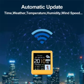 Smart WIFI Метеостанция Часы