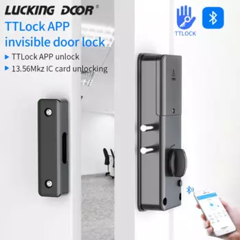 Смарт-замок TTLOCK, БЕСКЛЮЧЕВОЙ замок для входной двери, невидимый замок для деревянной двери, с приложением