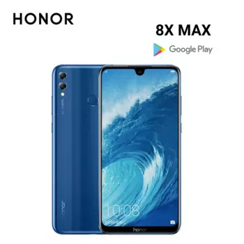 Смартфон HONOR 8X MAX, Android, 7,12 дюйма, 4 + 128 Гб ПЗУ, магазин Google Play, мобильные телефоны, сеть 4G, две SIM-карты, 5000 мАч, мобильные телефоны