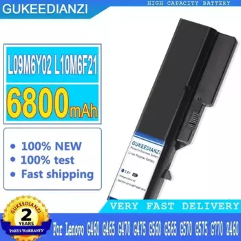 Сменная аккумуляторная батарея 6800 мАч для Lenovo G475 G560 G565 G570 G575 G770 Z460 G460 G465 G470 Портативная батарея