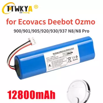 Сменный аккумулятор 12800 мАч Для Ecovacs Deebot Ozmo 900901905920930937, N8,N8 Pro Li-Ion 14,4 V аккумулятор для робота-пылесоса Battery