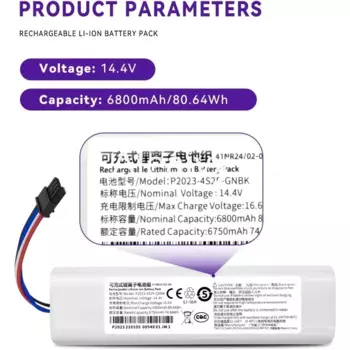 Сменный аккумулятор 14,4 В P2008-4S2P-MMBK для Xiaomi Mijia, робот-пылесос 1T Dreame D9 F9 L10Pro L10Plus