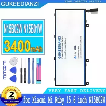 Сменный аккумулятор 3400 мАч N15B01W для Xiaomi Mi Ruby 15,6 дюйма Timi TM1703 TM1802-AD/N/C Notbeook N15B02W портативный аккумулятор
