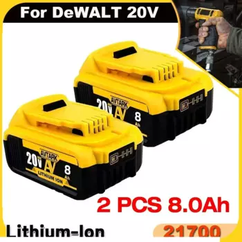 Сменный аккумулятор 8000 мАч для Dewalt DCB200, совместимый с инструментами Dewalt 18 в 20 в, DCB120 DCB182 DCB200 DCB609