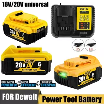 Сменный аккумулятор 8000 мАч для Dewalt DCB200, совместимый с инструментами Dewalt 18 в 20 в, DCB120 DCB182 DCB200 DCB609