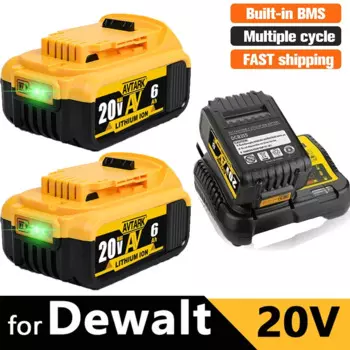 Сменный аккумулятор 8000 мАч для Dewalt DCB200, совместимый с инструментами Dewalt 18 в 20 в, DCB120 DCB182 DCB200 DCB609