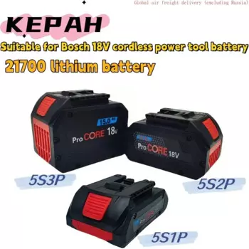 Сменный аккумулятор AhProCORE 15Ah 10Ah 6ahprocore, подходит для Bosch 18V tool BAT609 BAT618 GBA18V80 21700, мощный 5C аккумулятор