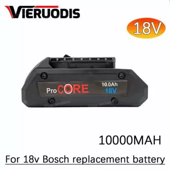 Сменный аккумулятор для электроинструмента 18 в 10000 мАч Li-Ion для Bosch GSR18-Li,BAT609,BAT618,BAT609G,BAT618G,17618,37618,DGSH181