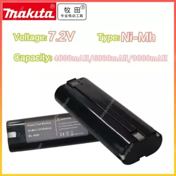 Сменный аккумулятор для инструментов Makita 7,2, 4800, 9000, 7000, 4770D, 6002D, 6010D, 6710D, 9035D, Ni-MH, 7002 в, 7033 мАч