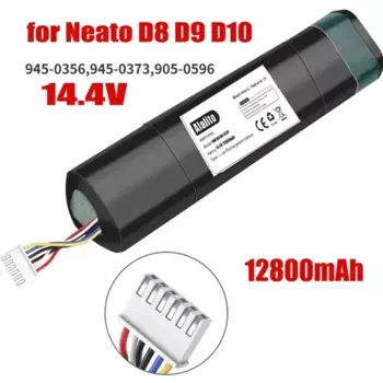 Сменный аккумулятор для Робот-пылесосов Neato D8 D9 D10 6500-945-0356945-0373905, 0596 мАч, литий-ионный аккумулятор 14,4 В