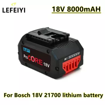 Сменный аккумулятор LEFEIYI 18 в 21700 Ач ProCORE для Bosch 18 в, профессиональные беспроводные инструменты BAT609 BAT618 GBA18V80 Cell