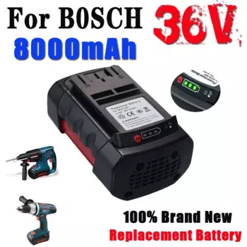 Сменный литий-ионный аккумулятор 36 В 8000 мАч для электроинструментов Bosch 8.0A BAT810 BAT840 2607336173 D70771 GBH 36V-LI 36VF-LI