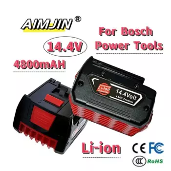 Сменный литий-ионный аккумулятор для электродрели и шуруповерта Bosch 14,4 В BAT614 4800 мАч BAT607