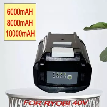 Сменный литий-ионный аккумулятор для электроинструментов, 40 в, 6000 мАч/8000 мАч/10000 мАч, для Ryobi OP4050, RY40502, RY40200, RY40400