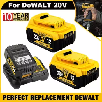 Сменный литий-ионный аккумулятор для DeWalt DCB205 DCB201 DCB203, 20 в, 8,0 Ач, 12,0 Ач, с зарядным устройством