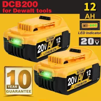Сменный литий-ионный аккумулятор для DeWalt DCB205 DCB201 DCB203, 20 в, 8,0 Ач, 12,0 Ач, с зарядным устройством