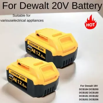Сменный литий-ионный аккумулятор для DeWalt MAX DCB205 DCB201 DCB203, 20 в, 18650 Ач, Ач, Ач