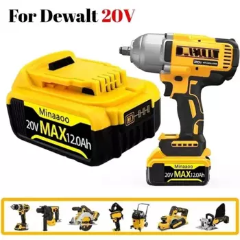 Сменный литий-ионный аккумулятор для DeWalt MAX DCB205 DCB201 DCB203, 20 в, 6,0 Ач, 8,0 Ач, 12 Ач