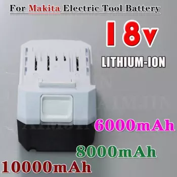 Сменный литий-ионный аккумулятор для Makita 18 В, 10000 мАч, LXT BL1813G BL1811, аккумуляторная батарея для электроинструмента