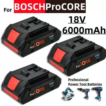 Сменный литий-ионный аккумулятор ProCORE 18V для BOSCH Professional 18V 21700 6.0Ah для BAT609 BAT618 с BMS