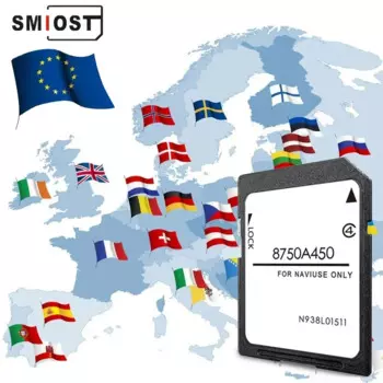 SMIOST для L200 Pajero Outlander Автомобильная карта памяти GPS для Mitsubishi 8750A450 MMCS Навигация 16 ГБ Карты Европы Обновление данных 2021