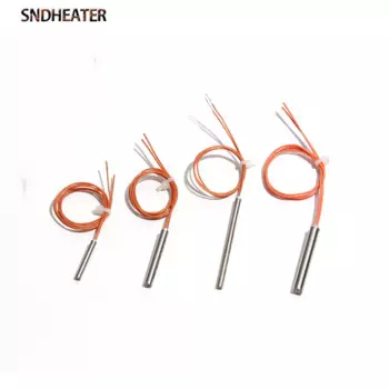 SNDHEATER 1 шт. 304SS нагреватель картриджей 4 мм * 20/30/40/50/60 мм 24 в 20 Вт/-50 Вт миниатюрный нагревательный стержень с внутренним соединительным проводом