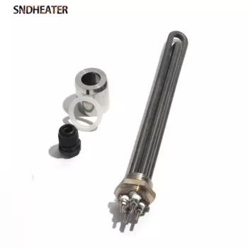 SNDHEATER погружной водонагреватель 110 в 3000 Вт DN25 (1 дюйм) 32 мм 304SUS с зеленым маслом промышленный водостойкий с аксессуарами