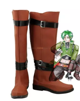Sothe Shoes Косплей огненная эмблема: блестящая рассвета Sothe Cosplay коричневая обувь длинные сапоги на заказ любого размера