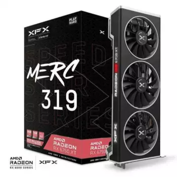 Совершенно новая видеокарта XFX SPEEDSTER MERC 319 AMD RX 6750 XT BLACK, горячая распродажа, видеокарта XFX SPEEDSTER MERC 319 AMD RX 6750 XT BLACK