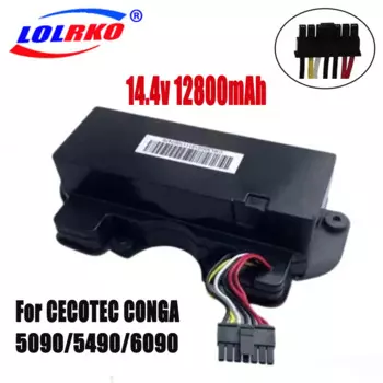 Совместимость с CECOTEC CONGA 5090 5490 6090 series аккумулятор для робота-пылесоса 14,4 V 12800mAh