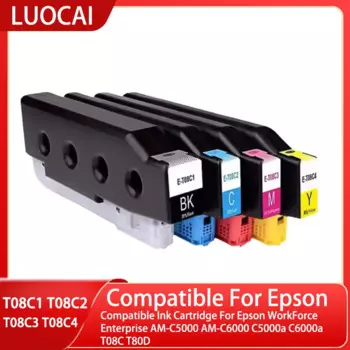 Совместимый чернильный картридж для Epson main Enterprise 4 вида цветов C5000a C6000a T08C T80D