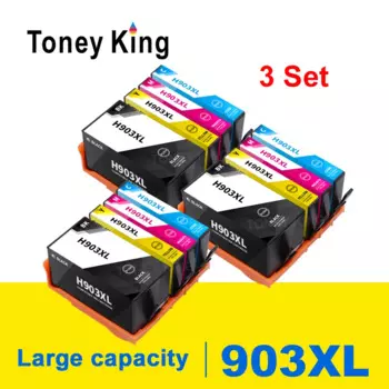 Совместимый чернильный картридж Toney King 903 903XL для принтера HP Officejet Pro 6950 6960 6961 6963 6964, универсальный 903XL 907XL